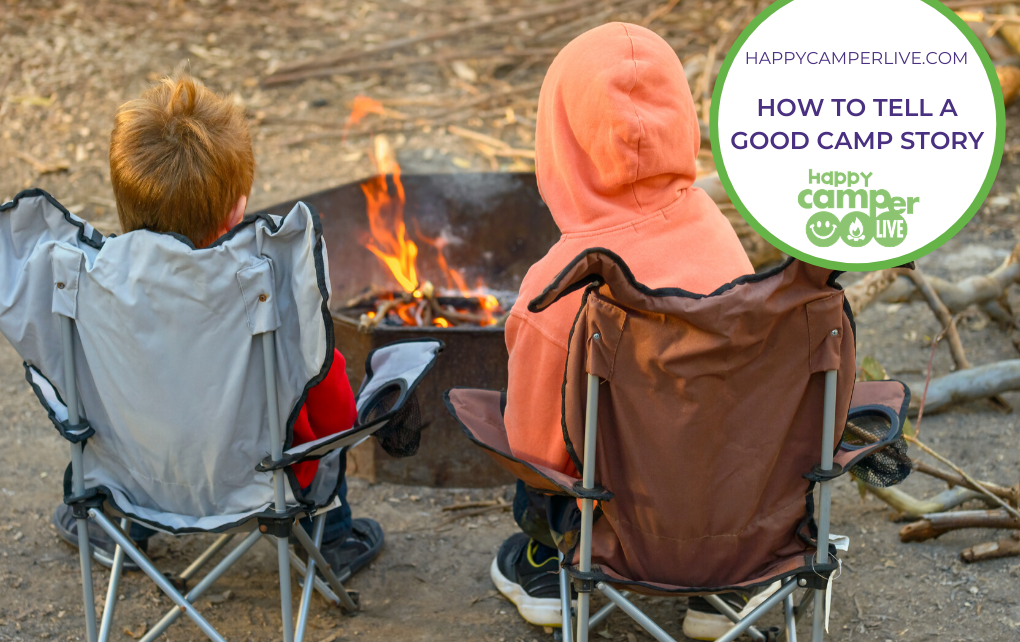 kids in front of campfire