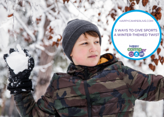 kid throwing a snowball