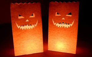 paper bag jackolanterns