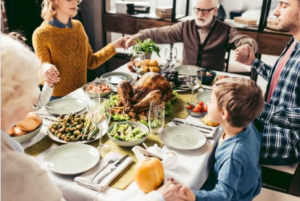 family at Thanksgiving
