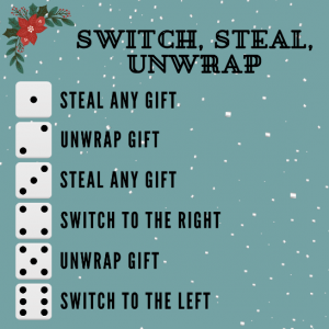 Switch Steal Unwrap Gift Exchange - The Christmas Game - My Humble Home and  Garden