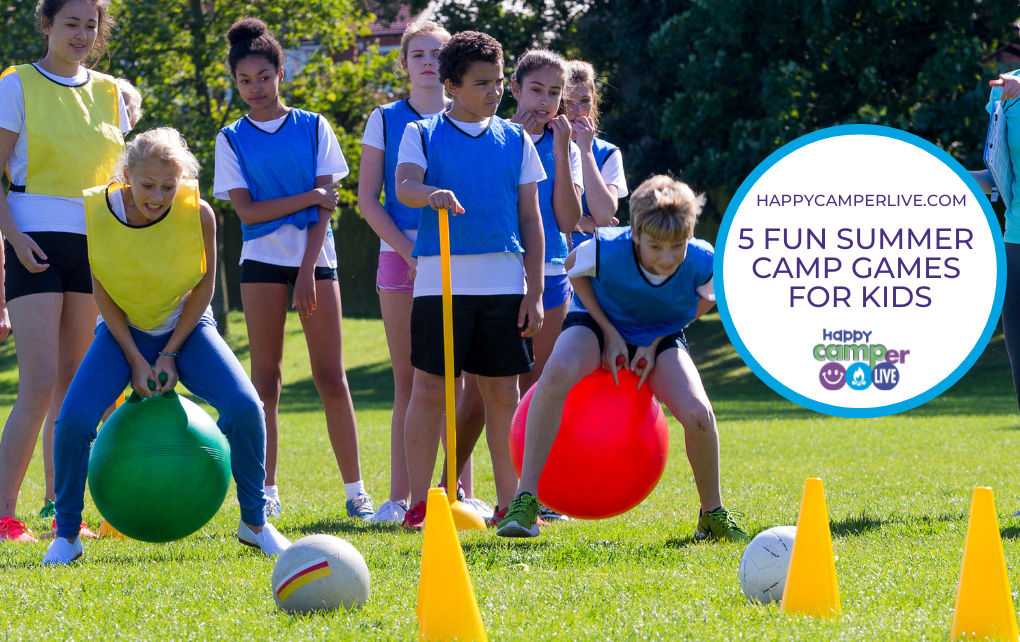 kids playing a relay game