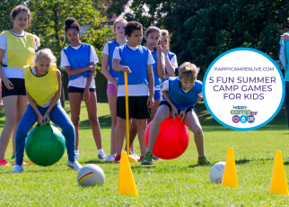kids playing a relay game