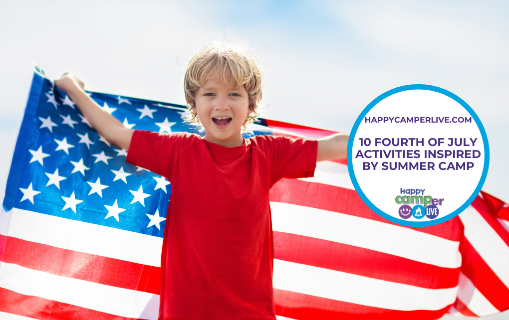 kid holding United States flag