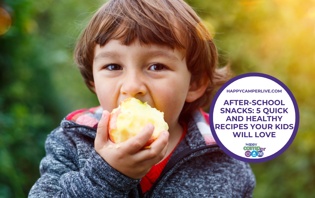 child eating an apple