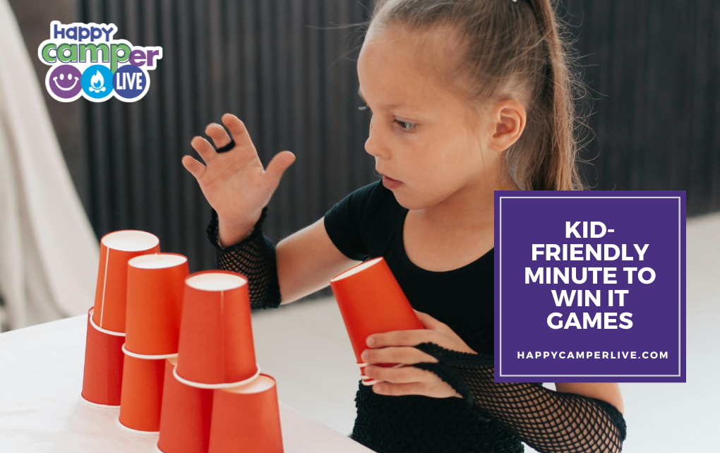 a child stacks cups