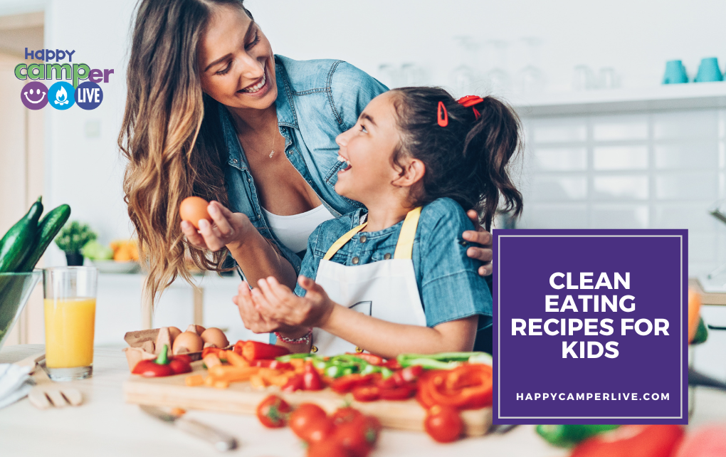 a mom and daughter in kitchen cooking healthy food