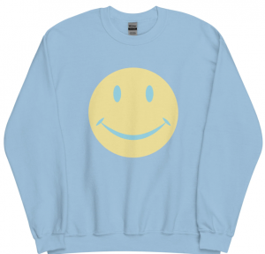 smiley face sweatshirt