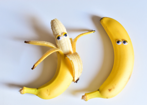 bananas with googly eyes