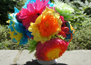 tissue paper flowers