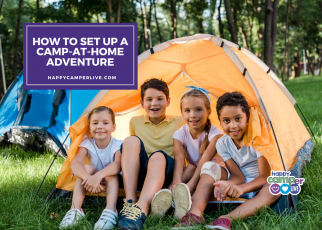 kids in a tent