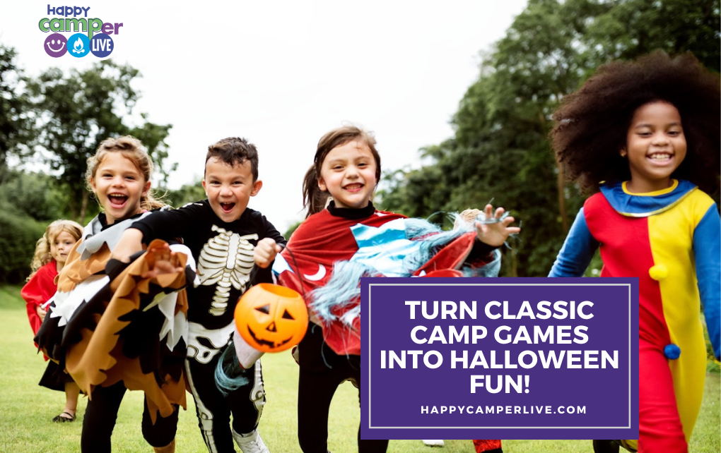 kids running in costumes