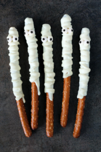 mummy pretzel rods