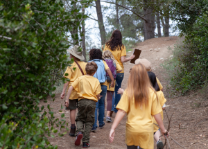 kids on a trail