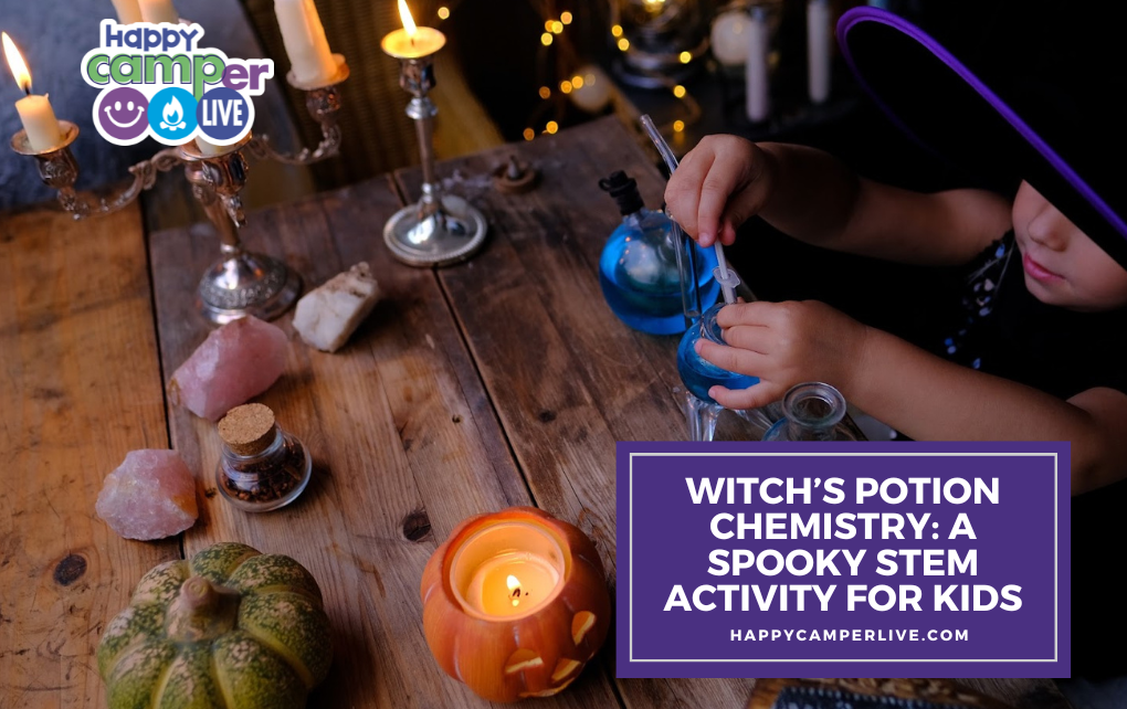 kid making potions