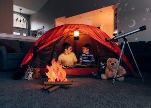 kids indoor camping