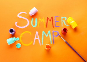 summer camp in paint