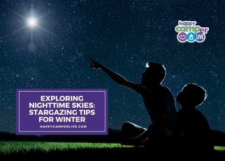 kid and adult looking at stars