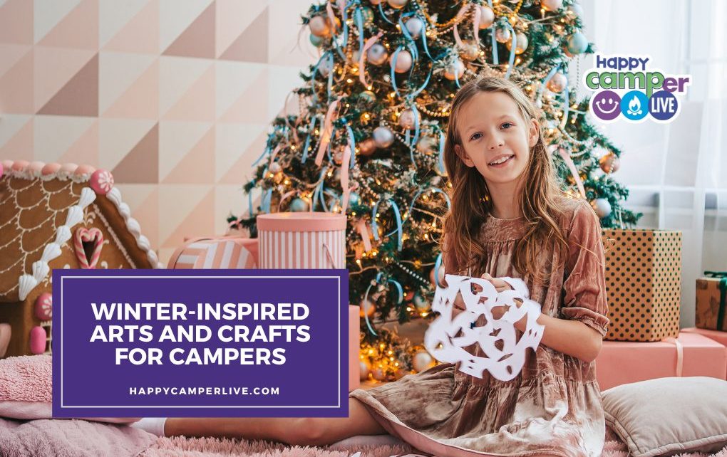 a child makes a paper snowman